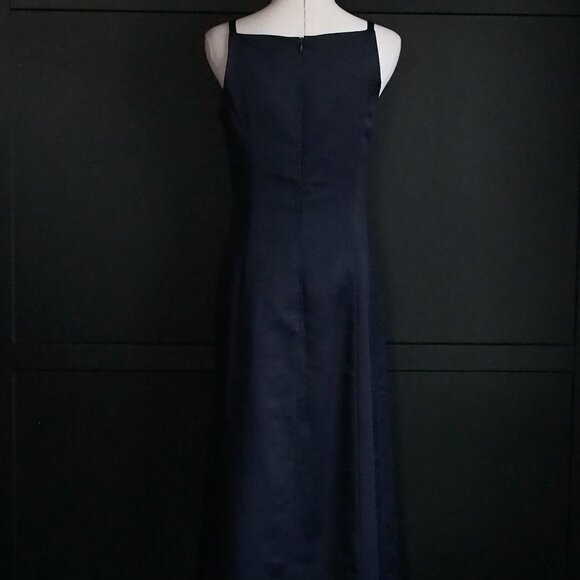 Fairweather | Vintage Floor Length Bateau Neck Gown in a Beautiful Navy - Picture 5 of 5